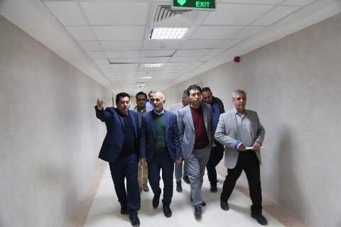 بازدید دکتر فیروزی نماینده مردم شریف شهرستان فسا در مجلس شورای اسلامی از روند تکمیل و تجهیز بیمارستان امام حسن (ع)