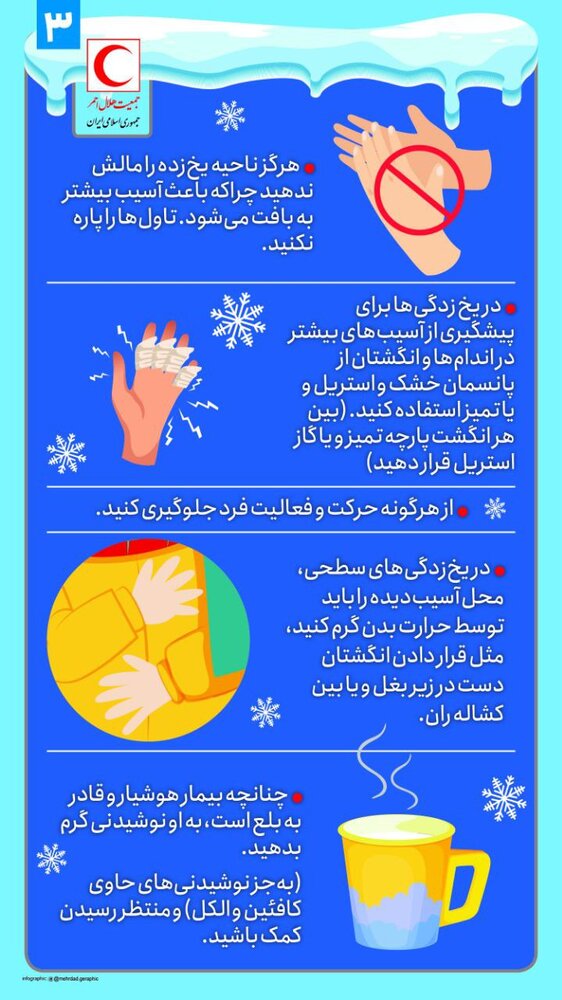 علائم آسیب‌های ناشی از سرما/ اینفوگرافیک
