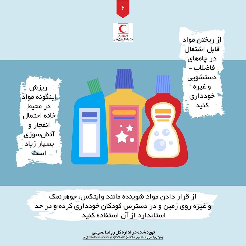 توصیه‌های ایمنی برای خانه تکانی را جدی بگیرید/ اینفوگرافیک
