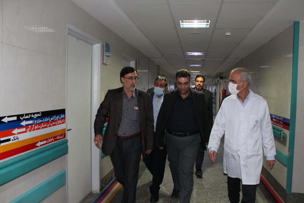 عیادت رئیس دانشگاه علوم پزشکی کرمان از وزیر ورزش و همراهان