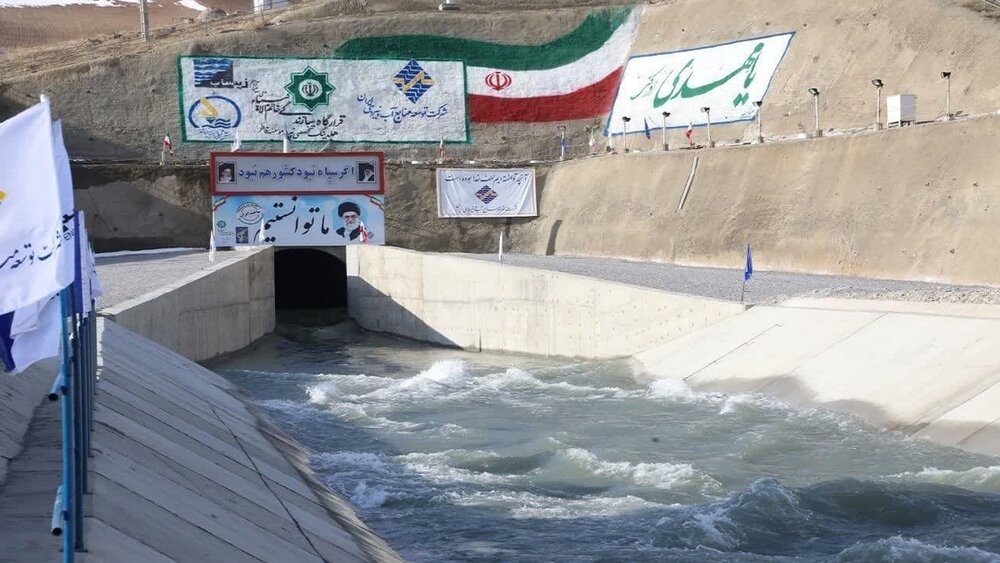 فاز نخست تونل انتقال آب به دریاچه ارومیه افتتاح شد
