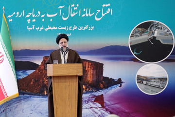 آئین افتتاح رسمی سامانه انتقال آب به دریاچه ارومیه