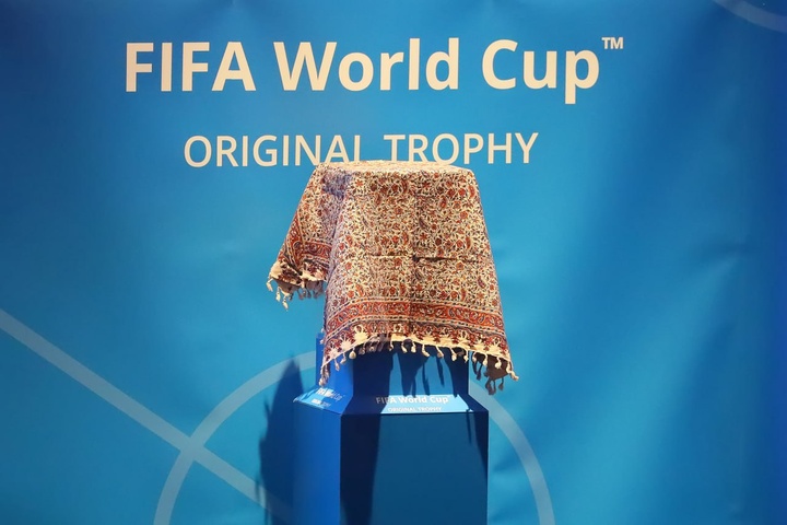 مراسم رونمایی از کاپ جام جهانی