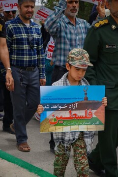 گزارش تصویری راهپیمایی روز جهانی قدس ، شهر لامِرد فارس - عکاس محمود صابری زاده