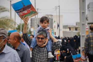 گزارش تصویری راهپیمایی روز جهانی قدس ، شهر لامِرد فارس - عکاس محمود صابری زاده