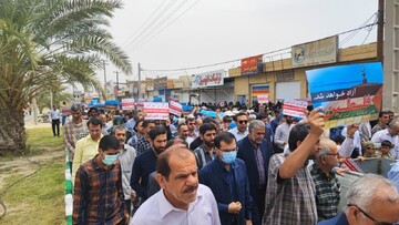 گزارش تصویری راهپیمایی روز جهانی قدس ، شهر لامِرد فارس - عکاس محمود صابری زاده