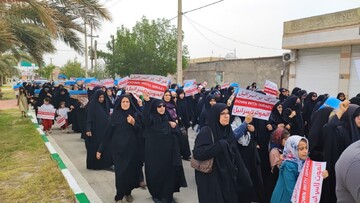 گزارش تصویری راهپیمایی روز جهانی قدس ، شهر لامِرد فارس - عکاس محمود صابری زاده