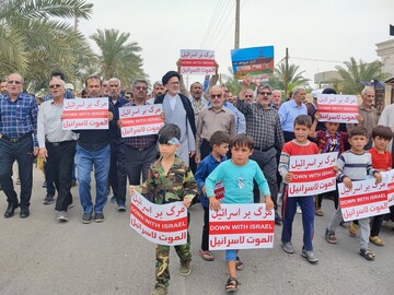 گزارش تصویری راهپیمایی روز جهانی قدس ، شهر لامِرد فارس - عکاس محمود صابری زاده