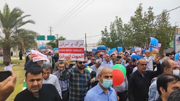 گزارش تصویری راهپیمایی روز جهانی قدس ، شهر لامِرد فارس - عکاس محمود صابری زاده