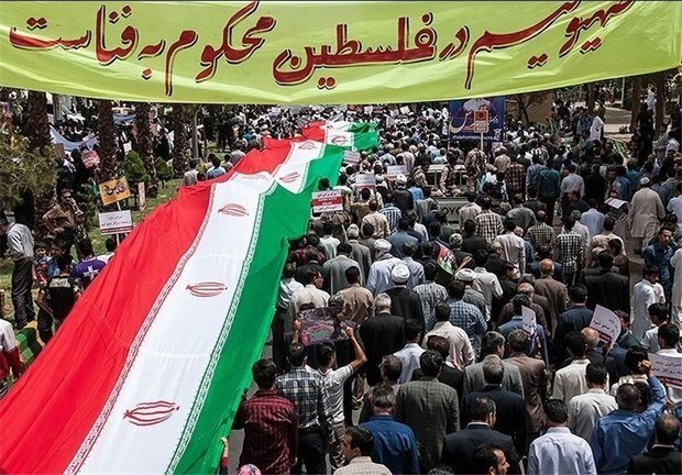 فریاد مرگ بر اسرائیل در استان کردستان طنین انداز شد