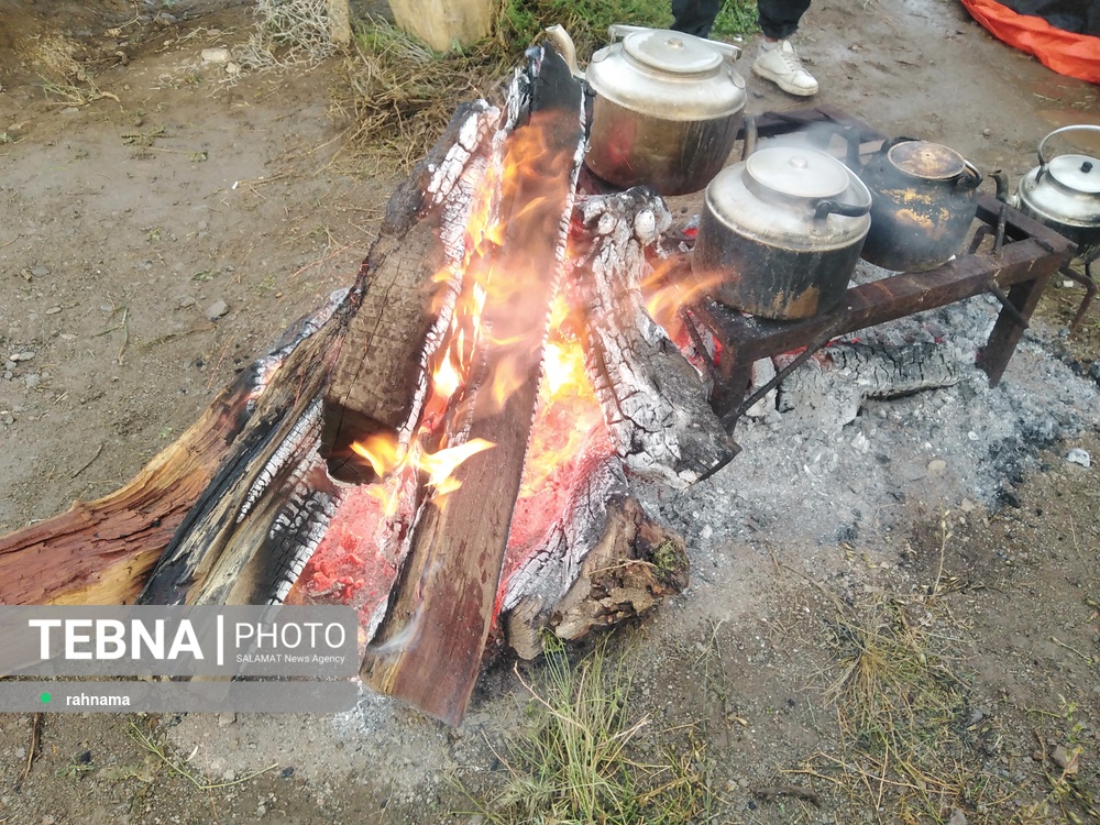 چهلم نوروز و شکرانه پخت" آش شیر" در پاریز
