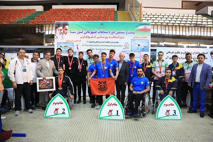 کرمانی ها قهرمان مسابقات پاراشنای جانبازان و معلولین کشور شدند