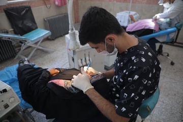 با همت گروه جهادی منتظران ظهور:خدمت درمانی و دندانپزشکی برای مرزنشینان بخش درح شهرستان سربیشه