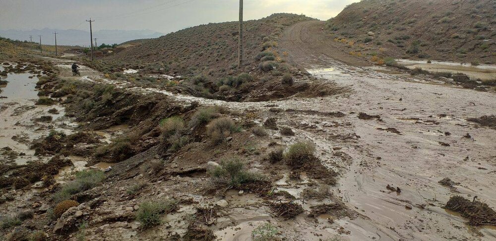 خسارات سیلاب در کوهبنان: از خسارت به ۱۸۰ هکتار باغ پسته تا بیکاری ۱۰۰۰ کارگر معدن