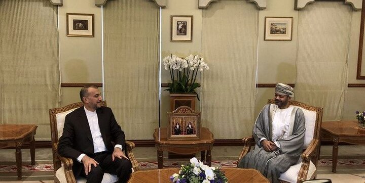 دیدار وزیر خارجه ایران با وزیر خارجه عمان