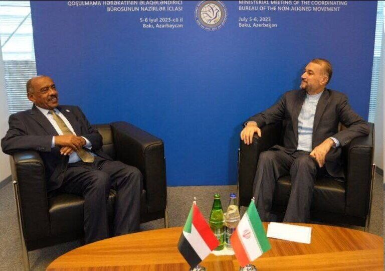 اولین دیدار وزیر خارجه ایران و سودان 