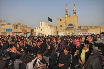 برپایی خیمه های حسینی و آیین چاووش محرم در سیرجان