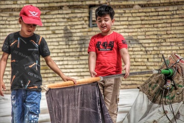 برپایی خیمه های حسینی و آیین چاووش محرم در سیرجان