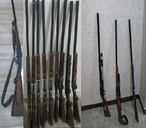 تحویل ۹۰ قبضه سلاح غیرمجاز توسط مردم رودبار جنوب به مراجع