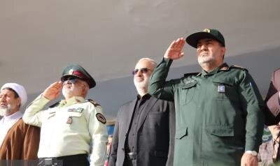 صبحگاه مشترک نیروهای مسلح استان کرمان