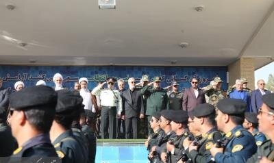 صبحگاه مشترک نیروهای مسلح استان کرمان
