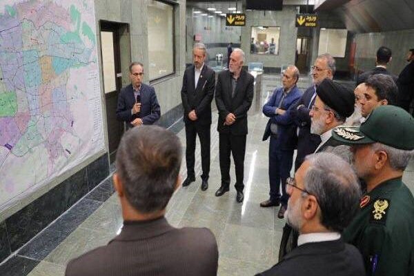 مراسم افتتاح ۴ ایستگاه مترو و عملیات حفاری مکانیزه تونل خط ۱۰