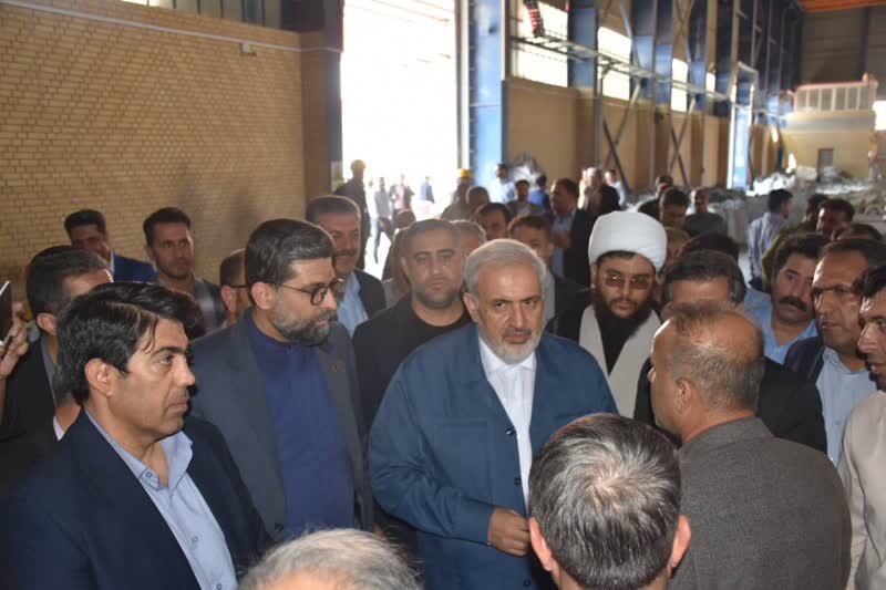 بازدید وزیر صمت از فرایند تولید شرکت دیرگدازان سروستان