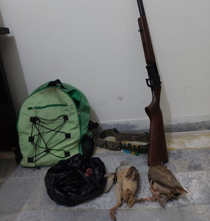 دستگیری شکارچیان متخلف در زیستگاه های شهرستان سنندج
