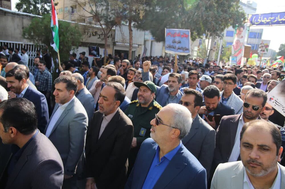 حماسه آفرینی مردمان ملک سلیمانی در ۱۳ آبان ماه
