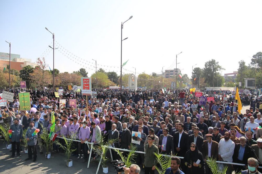 حماسه آفرینی مردمان ملک سلیمانی در ۱۳ آبان ماه