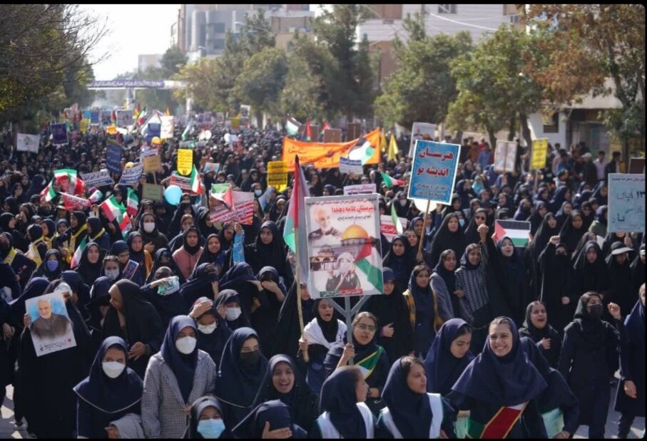 حماسه آفرینی مردمان ملک سلیمانی در ۱۳ آبان ماه