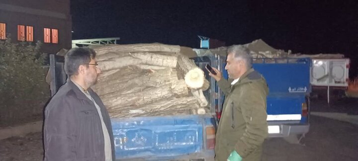 کشف دو محموله قاچاق چوب در شهرستان دیواندره