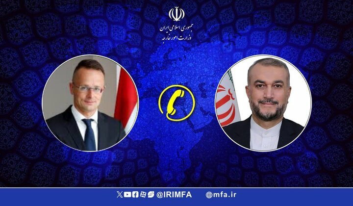 گفت‌وگوی تلفنی وزرای امور خارجه جمهوری اسلامی ایران و مجارستان