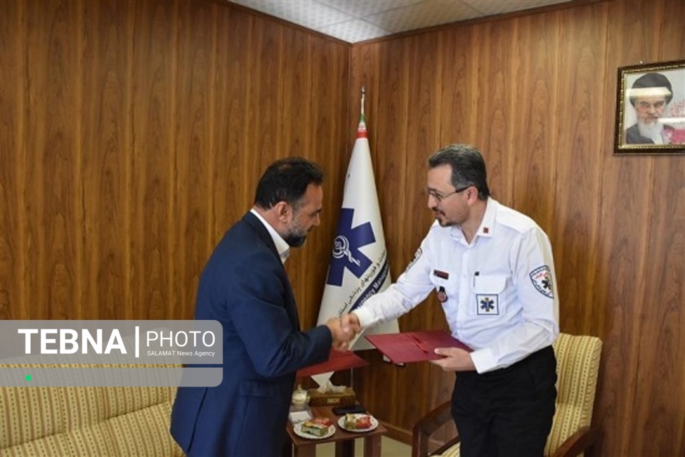 امضای تفاهم نامه توسعه همکاری بین اورژانس و اداره کل فرودگاه های فارس