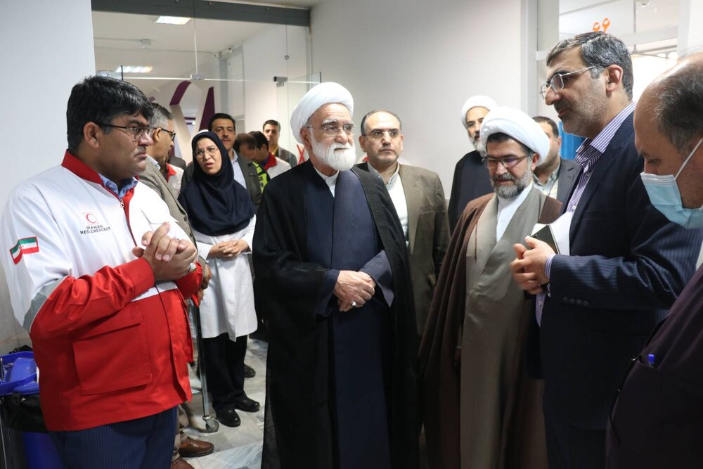 بازدید نماینده ولی فقیه در هلال احمر از مجتمع بهداشتی شهید مغفوری کرمان
