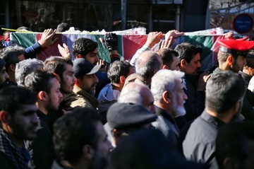 گزارش تصویری| تشییع پیکر ۲ شهید گمنام در گلستان