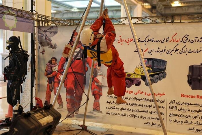 حضور هلال احمر در نمایشگاه «مدیریت بحران ایران قوی»