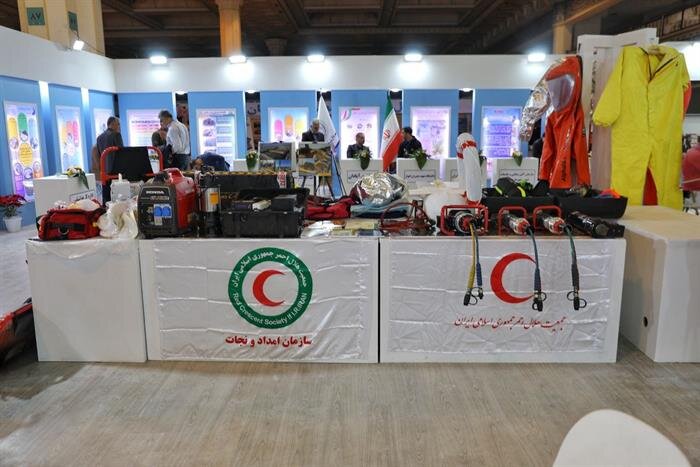 حضور هلال احمر در نمایشگاه «مدیریت بحران ایران قوی»