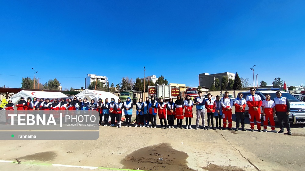 مانور بزرگ ایمنی در برابر زلزله شهرستان سیرجان