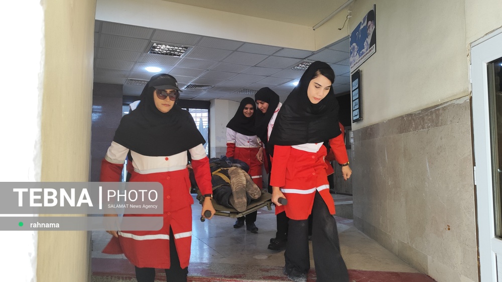 مانور بزرگ ایمنی در برابر زلزله شهرستان سیرجان