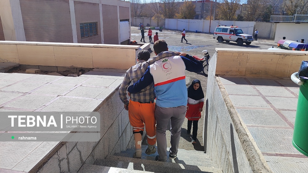 مانور بزرگ ایمنی در برابر زلزله شهرستان سیرجان