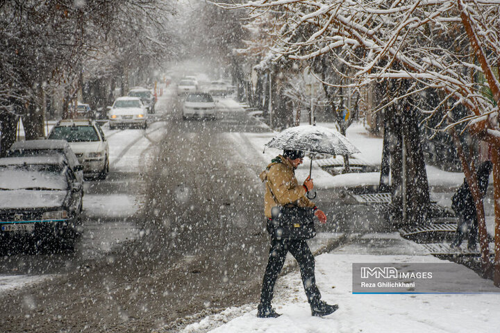 بارش برف و باران در کردستان