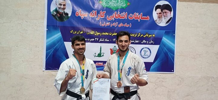 درخشش آزاد کاران کاراته بوشهری در مسابقات کشوری
