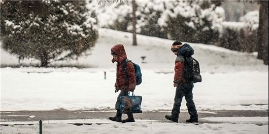 تعطیلی مدارس برخی شهرهای کردستان در پی بارش برف