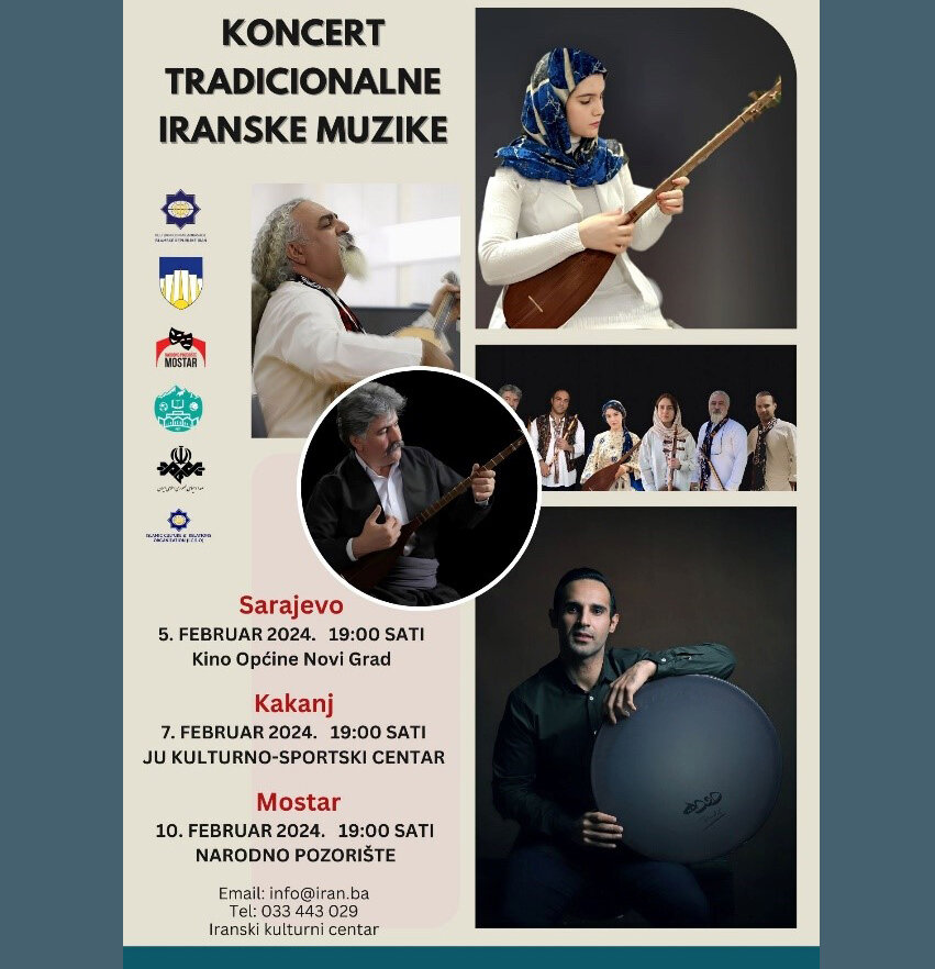 اجرای چهار کنسرت موسیقی سنتی ایرانی در بوسنی و هرزگوین