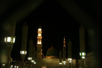 گزارش تصویری از حال و هوای زائران در مسجد النبی (ص)