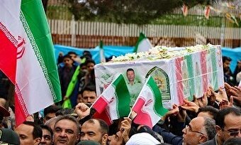 تشییع شهید نیروی انتظامی حادثه تروریستی کرمان