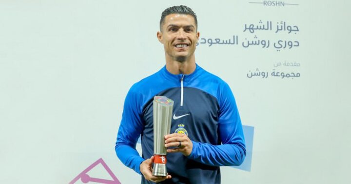 رونالدو، بهترین بازیکن ماه عربستان