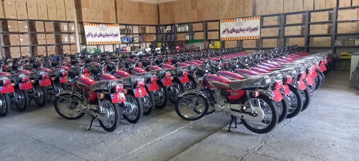 خریداری ۱۲۵دستگاه موتور سیکلت برای خانه‌های بهداشت روستایی زنجان