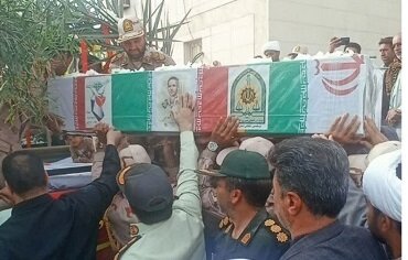 وداع با کبوتر خونین بال مدافع امنیت در جنوب کرمان